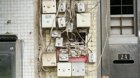 Old mix of light switches