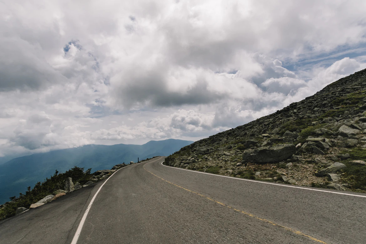 Steep Winding Road